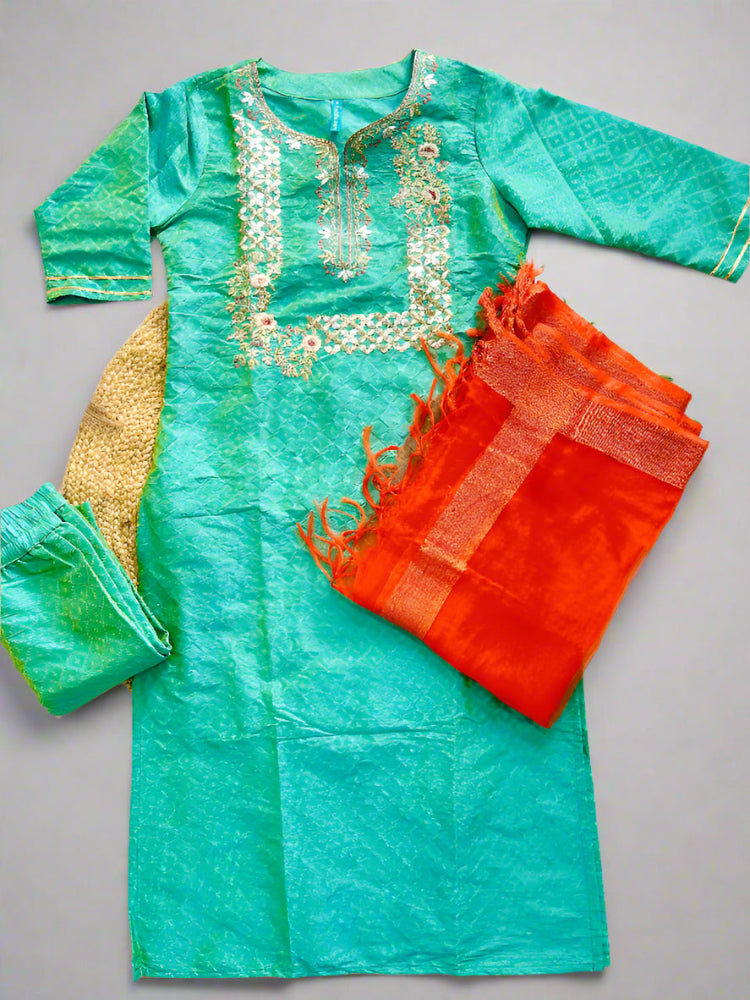 Brocade Embroidered Suit set
